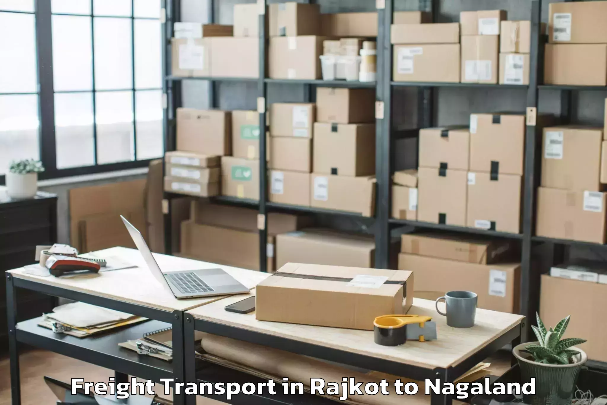 Top Rajkot to Sungro Freight Transport Available